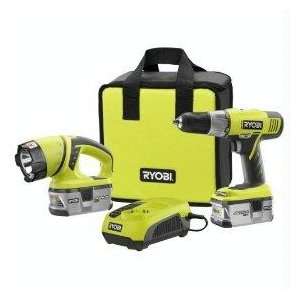  Ryobi One+ 18V Cordless Lithium Ion Drill Kit ZRP813