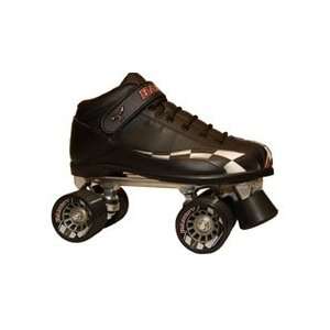  Riedell roller skates RW Bandit quad speed skate black 