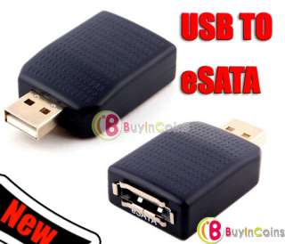 New USB 2.0 to Serial eSATA Bridge Adapter Converter  