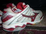Mizuno Womens Shoes Sneakers Size W 8.5 Red White Volleyball Wave 