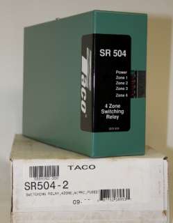 Taco Pump 4 Zone Switching Relay SR504 2  