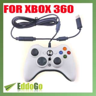 New Wired USB Game Joypad Controller For MICROSOFT Xbox 360 PC White 