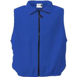   Full Zip Polar Fleece Vests 10 Colors ROYAL AL: Sports & Outdoors
