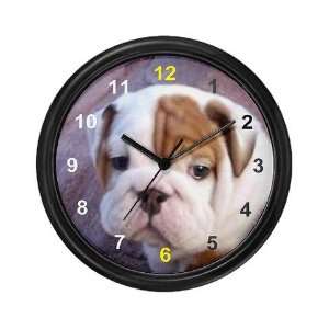  home bulldog gifts Humor Wall Clock by 