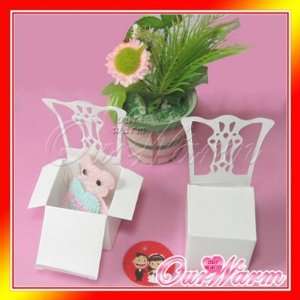   white chair wedding party gift favor boxes supplies: Toys & Games