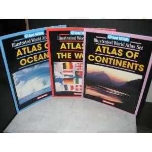  World Atlas Set; 3 titles (Atlas of Continents, World, Oceans 